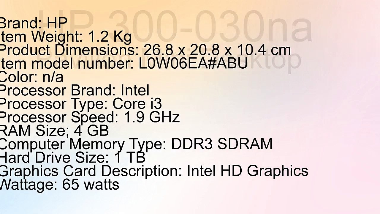 HP 300-030na Pavilion Mini Desktop