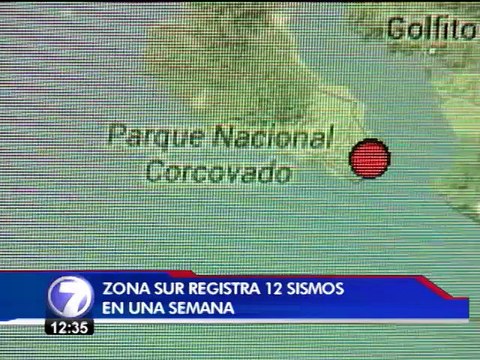 Zona Sur registró 12 sismos en una semana
