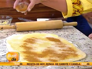 Receta: Rosca de camote y canela