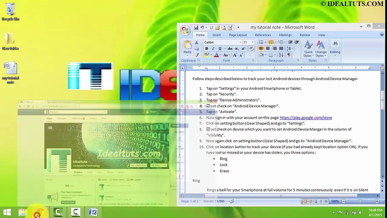 Track your lost Android devices through Android Device Manager