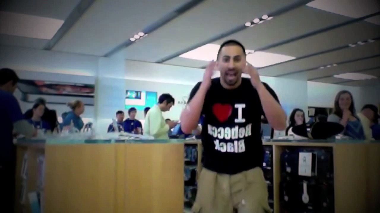 REBECCA BLACK DANCING IN APPLE STORE TO FRIDAY Vidéo Dailymotion