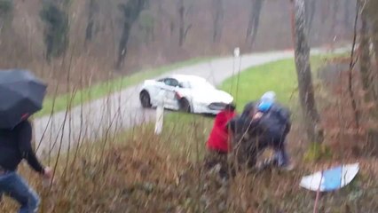 Crash RCZ-R Rallye de Franche Comté 2015