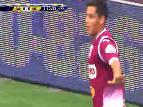 Gol: Saprissa 1 - Puntarenas F.C. 0