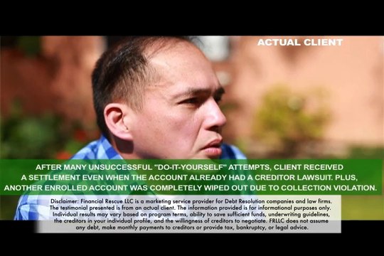 [Financial Rescue LLC] Debt Settlement Testimonial by Sergio