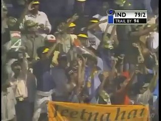 Crazy sledge from Michael Slater to Rahul Dravid about umpire decision