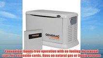 Generac 6244 20000 Watt Air-Cooled Aluminum Enclosure Liquid Propane/Natural Gas Powered Standby