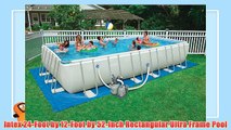 Intex 24-Foot by 12-Foot by 52-Inch Rectangular Ultra Frame Pool