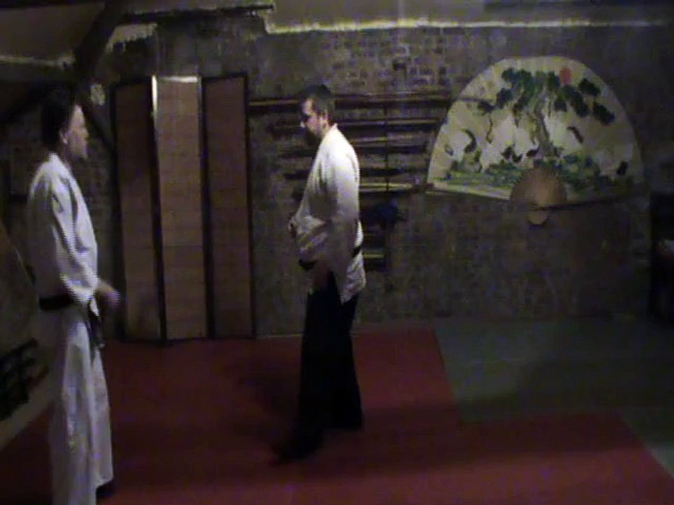 Mikazuki geri to ushiro ura mawashi geri