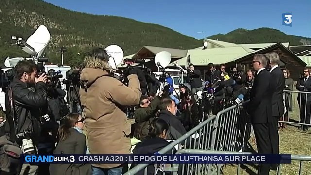 Crash de l'A320 : moment de recueil pour les PDG de Germanwings et de la Lufthansa