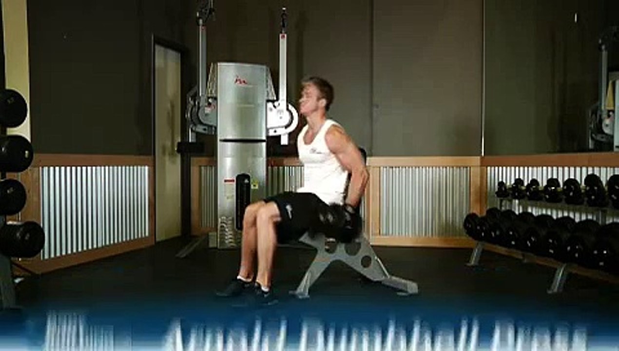 Arnold Dumbbell Press Shoulders Exercise for Male