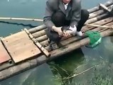 Çinlilerin hayret veren Balık tutma Tekniği