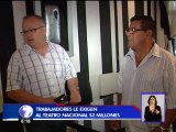 Cinco trabajadores del Teatro Nacional exigen pago de $2 millones