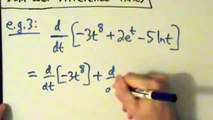 Calculus I - Derivatives - Sum and Difference Rules - Example 3