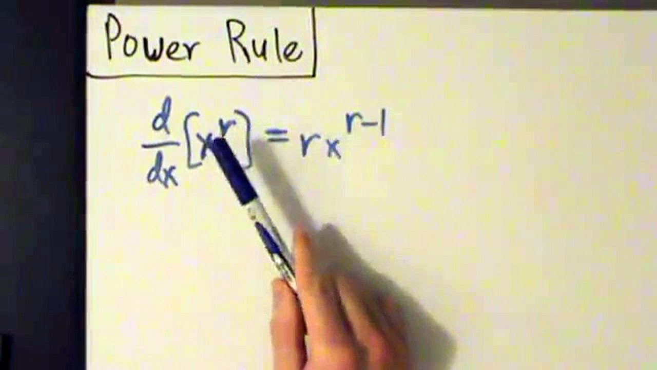 Calculus I - Derivatives - Power Rule (for all real exponents) - Proof and Example 1