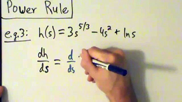 Calculus I - Derivatives - Power Rule (real exponents) - Example 3