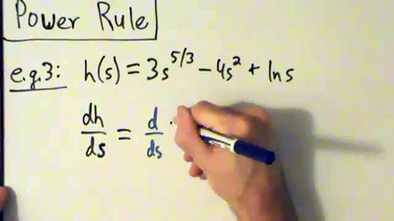 Calculus I - Derivatives - Power Rule (real exponents) - Example 3