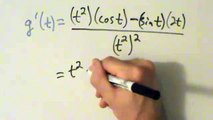 Calculus I - Derivatives - Quotient Rule - Example 3