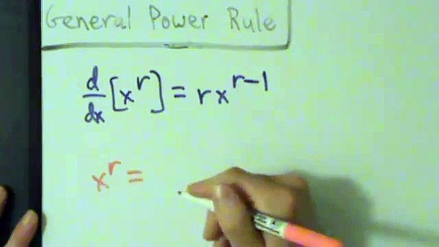 Calculus I - Derivatives - Another Proof of the Power Rule (for all real exponents)