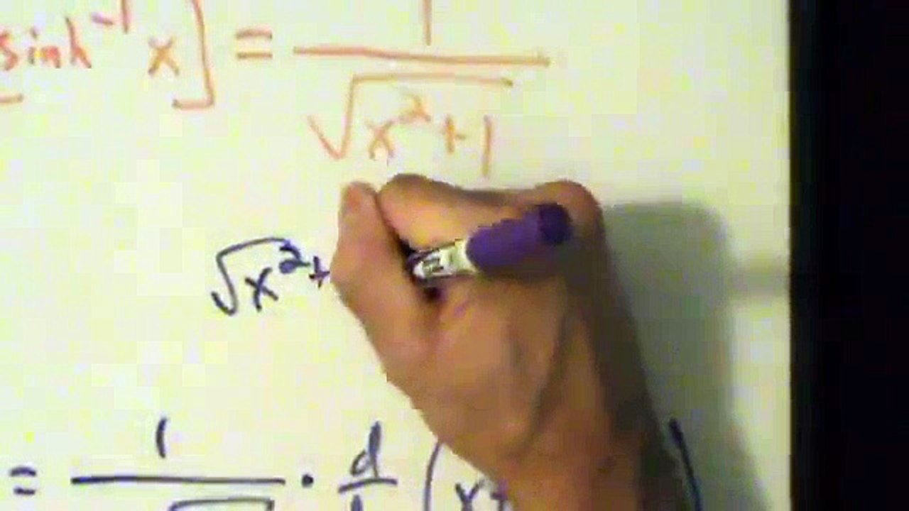 Calculus I - Derivative of Inverse Hyperbolic Sine Function arcsinh(x) - Proof