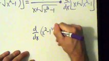 Calculus I - Derivative of Inverse Hyperbolic Cosine Function arccosh(x) - Proof