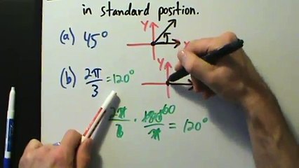 Trigonometry - Foundations - Drawing Angles - Lots of Examples