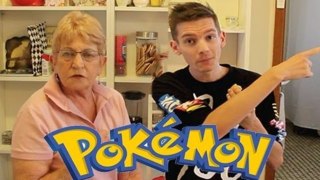 My Grandma Opens Up Pokemon Booster Packs!!