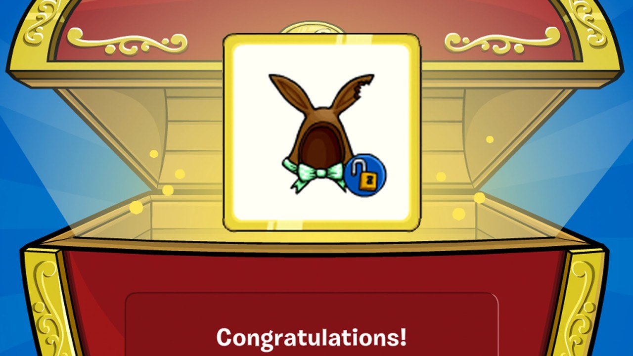 Club Penguin: Chocolate Bunny Ears Item