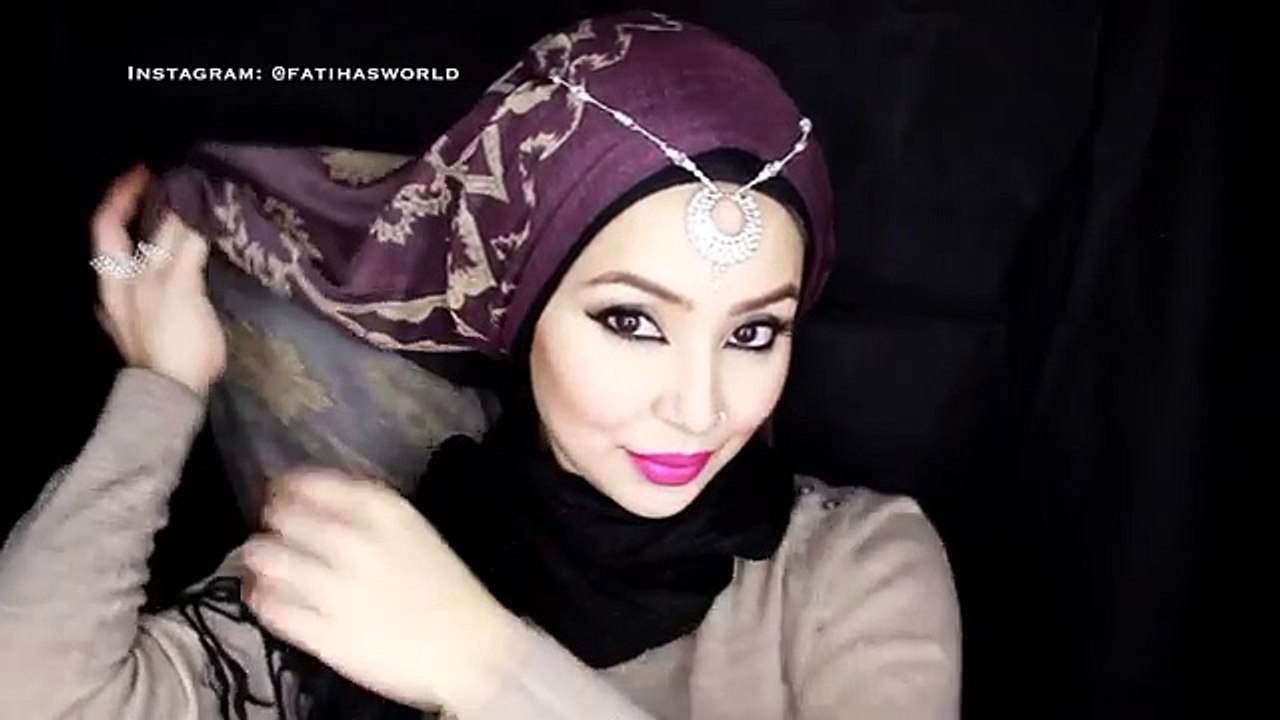 3 Party hijab styles- Hood effect and turban-ish style - dailymotion