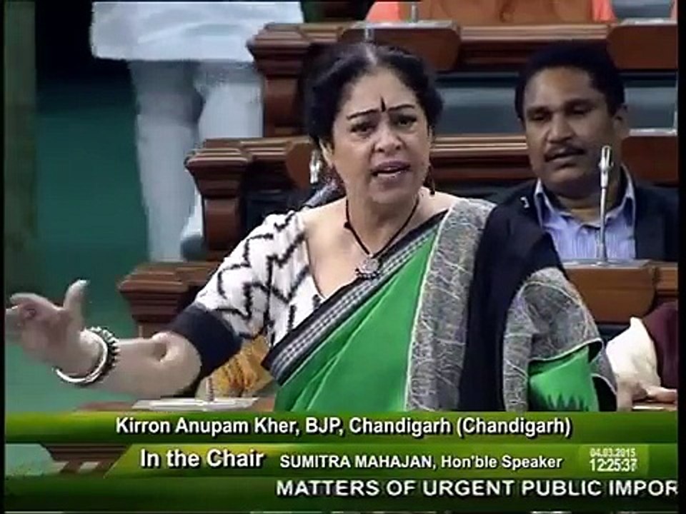 KIrron Kher in Indian Parliament