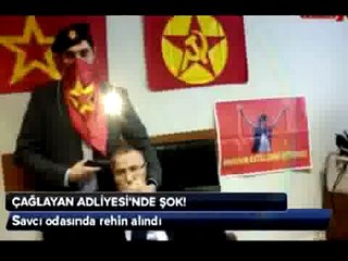 Adliyede rehin alınan savcı olayının ilk görüntüleri