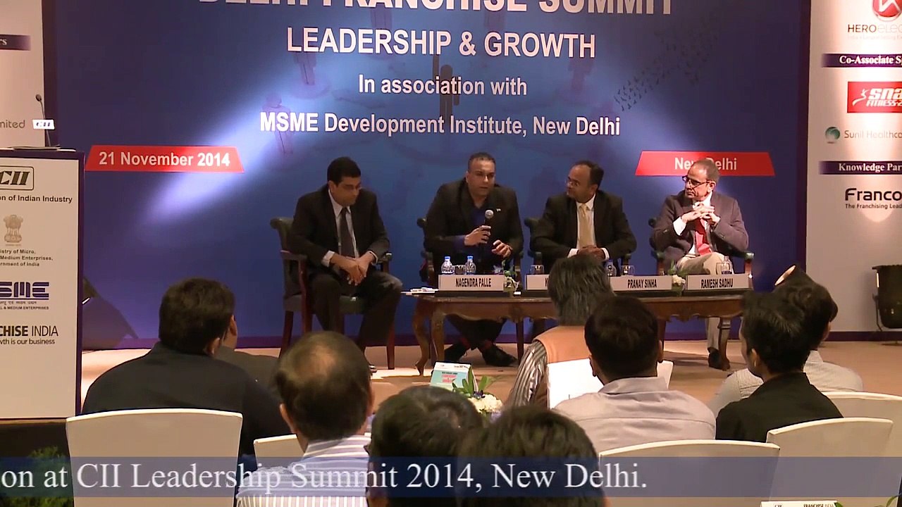 Mr. Kashiff Khan Founder of The K Group during panel discussion at CII Leadership Summit 2014 held in New Delhi.