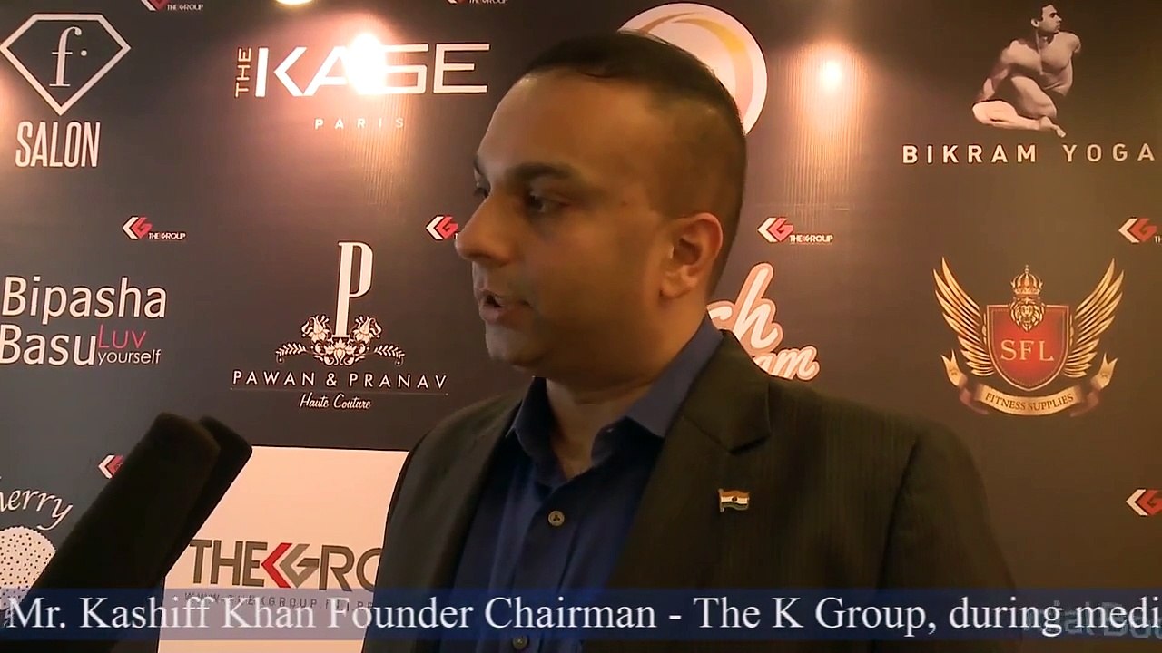 Kashiff Khan during media interview at CII Leadership Summit 2014, New Delhi.