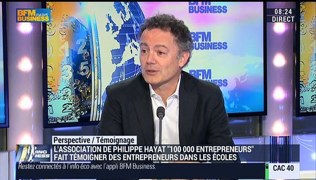 L'association 100 000 entrepreneurs sensibilise les jeunes à l’acte d’entreprendre: Philippe Hayat - 02/04