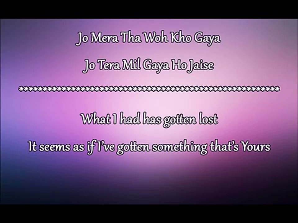 Tu Meri Lyrics With English Translation - Vishal Dadlani
