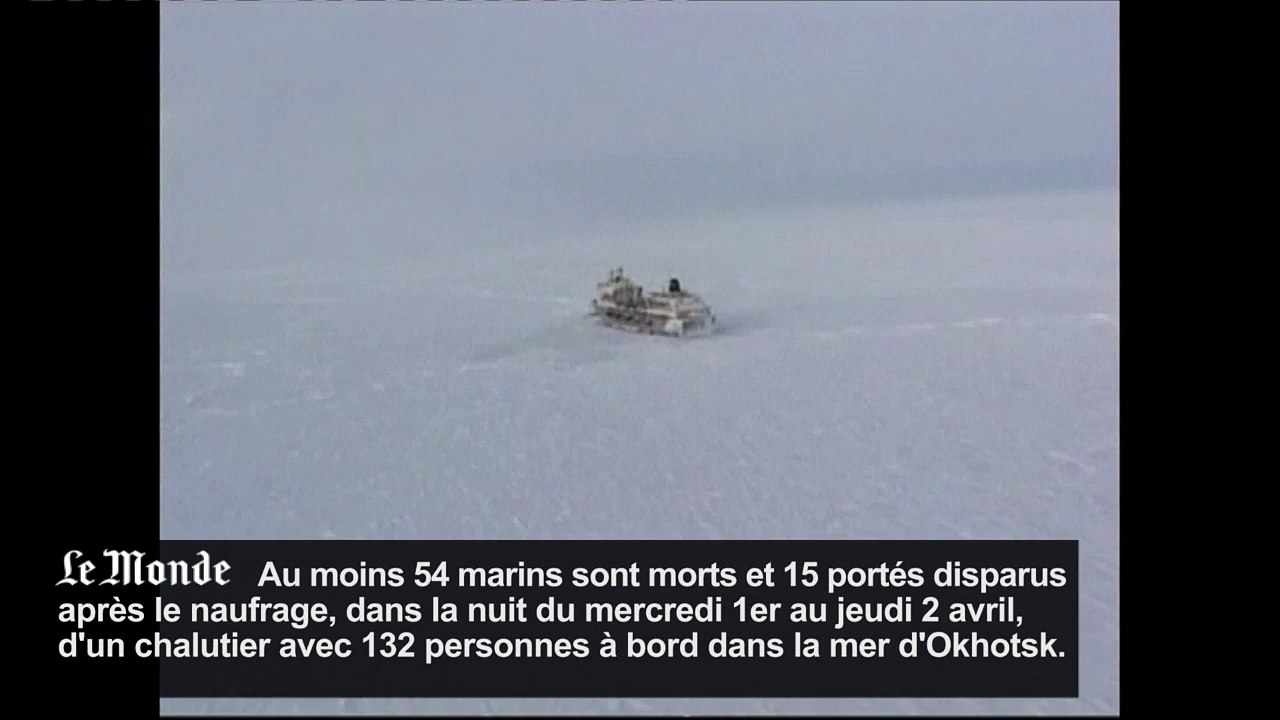 Naufrage d'un chalutier russe, au moins 54 morts