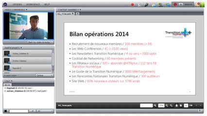 Web Conférence ATN+ CR AG du 25 Mars 2015
