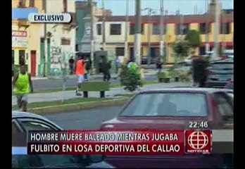 下载视频: Callao: sicarios asesinan a obrero de 25 años en losa deportiva