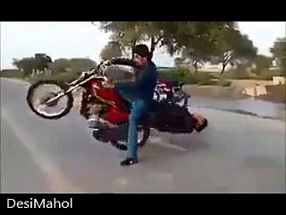 Amazing Bicycle Stunt by 2 guys