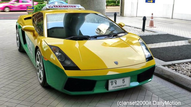 Lamborghini Gallardo as a Taxi Car. Seen in Bangkok, Thailand