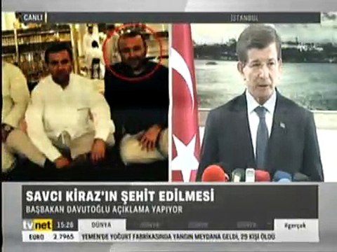 Başbakan Ahmet Davutoğlu, Savcı Mehmet Selim Kiraz'ın Hayatını Kaybetmesiyle İlgili Açıklama