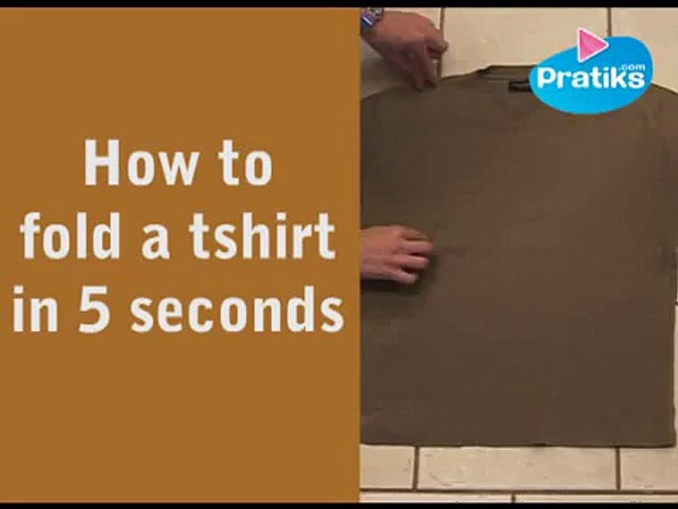 Comment Plier un TShirt en Trois Secondes La Technique du Pincé