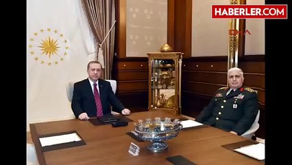 Genelkurmay Başkanı Necdet Özel Cumhurbaşkanlığı Sarayı'nda