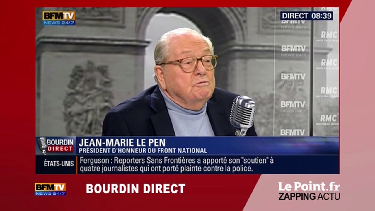 Jean-Marie Le Pen attribue le "prix du connard" au maire UMP de Nîmes... - Zapping du 2/04