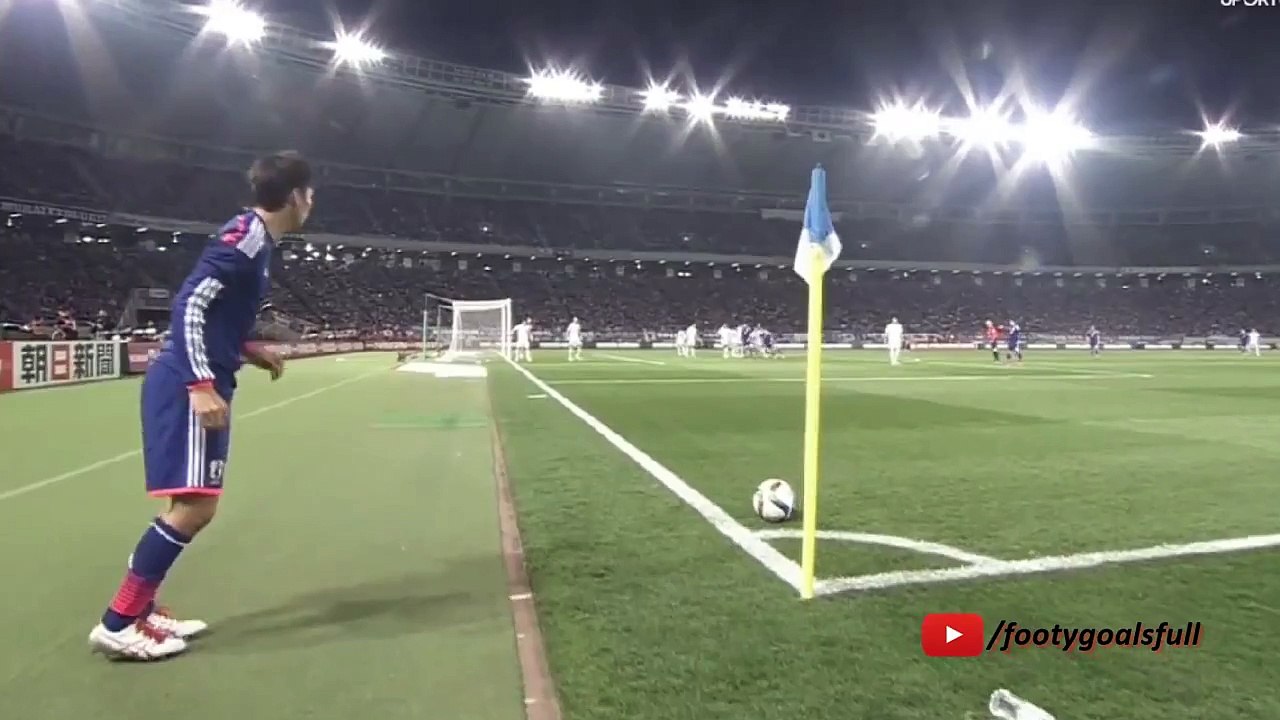 Toshihiro Aoyama Amazing Goal Japan vs  Uzbekistan 31-03-2015