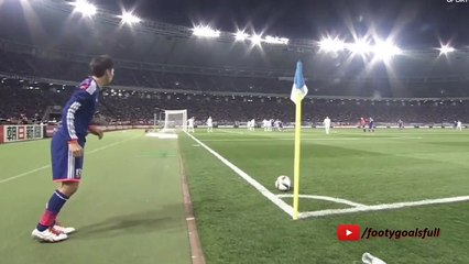Toshihiro Aoyama Amazing Goal Japan vs  Uzbekistan 31-03-2015