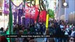 Abortion protesters clash in Buenos Aires - no comment