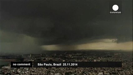 Brazil - heavy rain storm drenches Sao Paulo - no comment