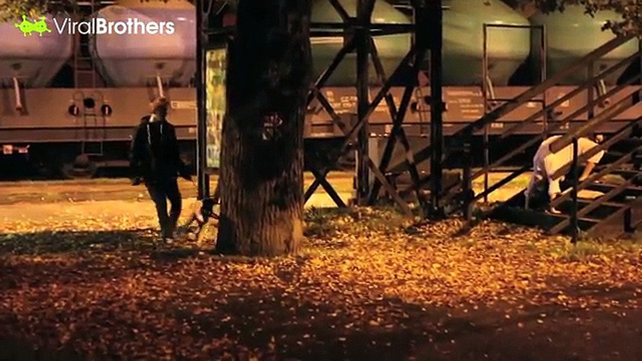 Exorcist demon walking prank