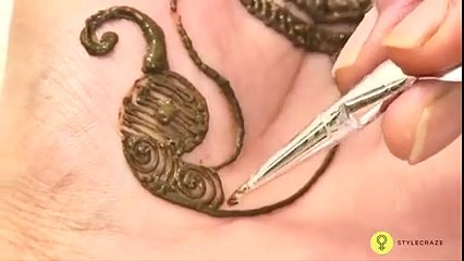 Peacock Styled Stunning Indian Mehndi Design