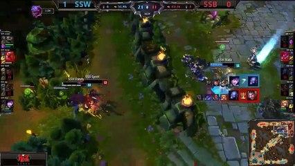 DANDY Rengar SUPER PLAY in LOL Championship 2014 Semi Final